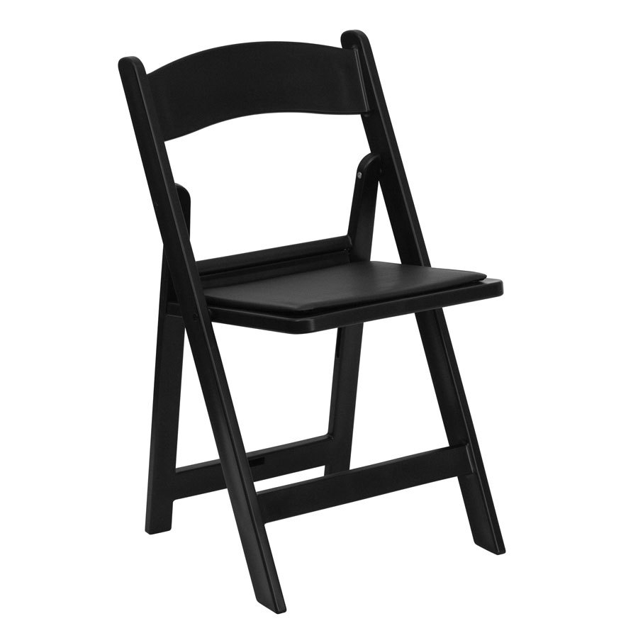 Black Resin Chair Image