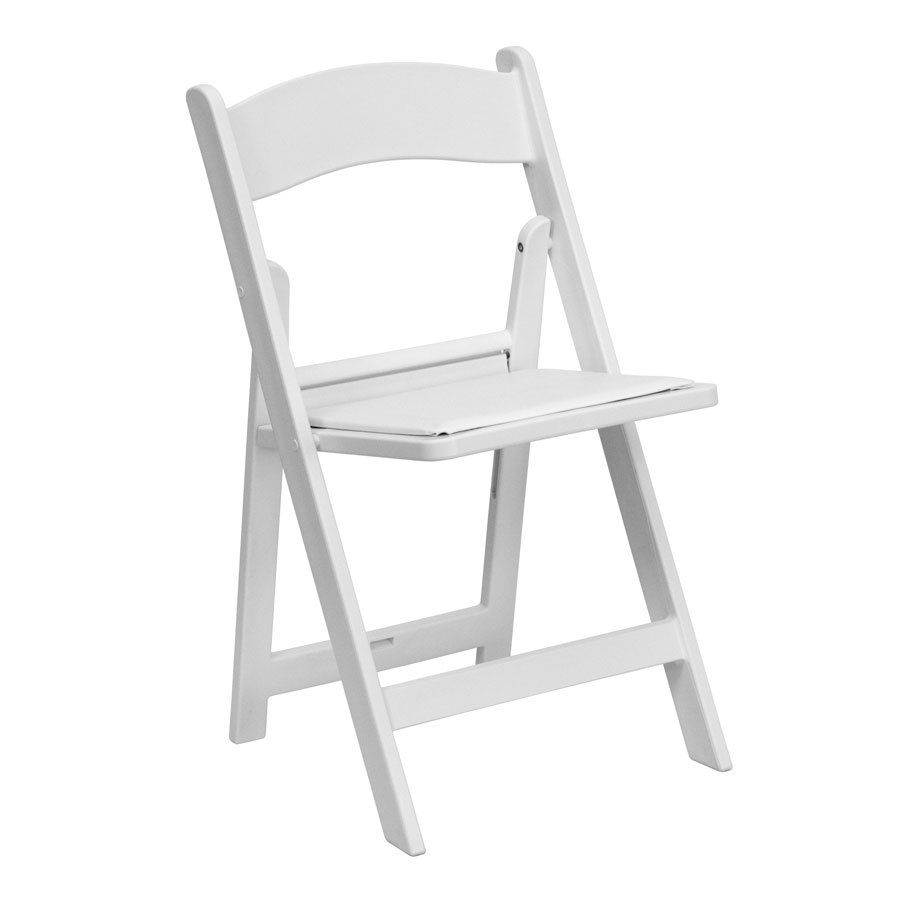 White Resin Chair Image